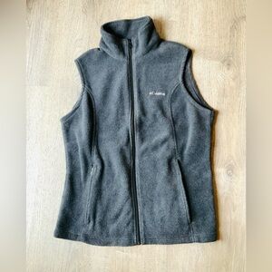 Columbia Gray Fleece Vest Large
